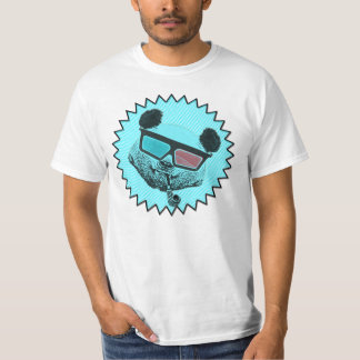 T-shirt Vintage panda 3-D glasses