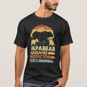 T-shirt Vintage Papa Bear - Fête du Père