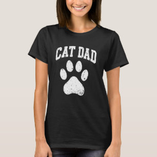 T-shirt vintage Papa Chat Amusing Amateur de Chat
