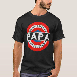 T-shirt Vintage Papa Papa L'Homme Le Mythe La Légende Fath