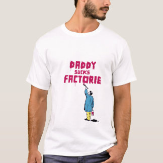 T-shirt Vintage Papa Sucks Factorie