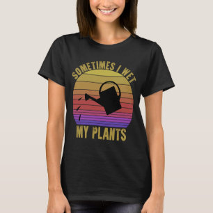 T-shirt Vintage Parfois J'Ai Vu Mon Plante L'Eau De Jardin