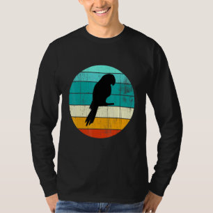 T-shirt Vintage Parrot Sunset Rétro Soleil Coloré Silhouet