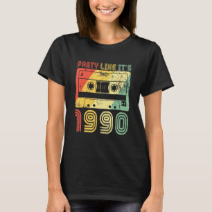 T-shirt Vintage Party Like It's 1990 Retro 90s Party Outfi