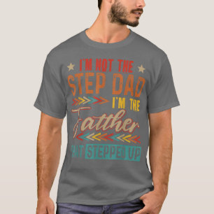 T-shirt Vintage Pas L'Étape Papa Je suis Le Père Qui Mène