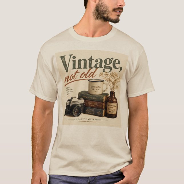 T-shirt Vintage pas vieux (Devant)