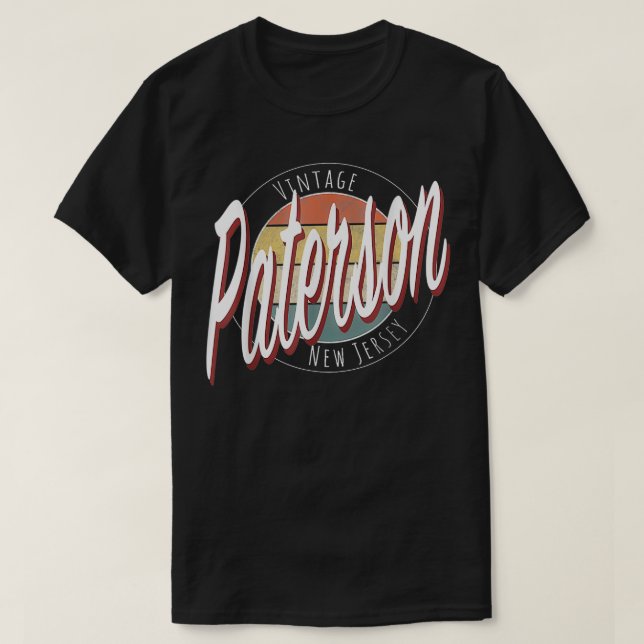 T-shirt Vintage Paterson New Jersey (Design devant)