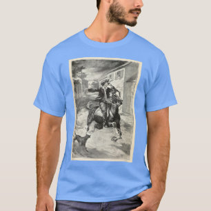 T-shirt Vintage Paul Revere Midnight Ride Illustration (19