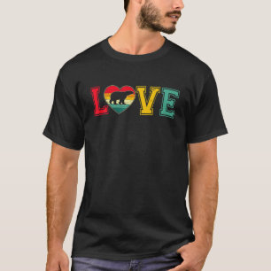 T-shirt Vintage Perdu Ours Polaire Ours Lover Animaux Vale
