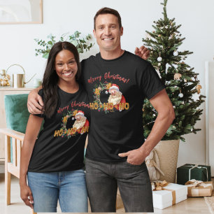 T-shirt Vintage Père Noël & pain d'épices Ho-Ho-Ho-Ho Vibr