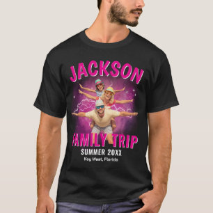 T-shirt vintage personnalisé avec photo de vacance