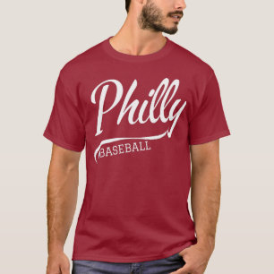T-shirt Vintage Philadelphie Baseball Skyline Retro Philly
