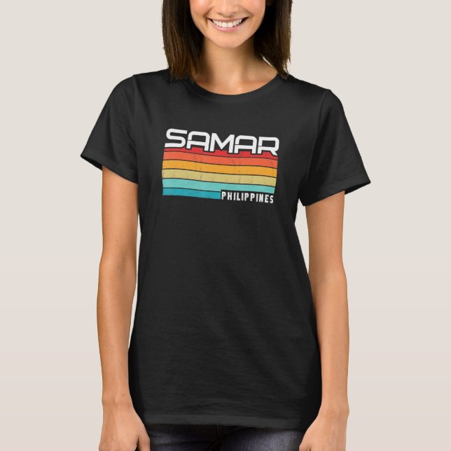 T-shirt Vintage Philippines Vacances Asie Samar (Devant)