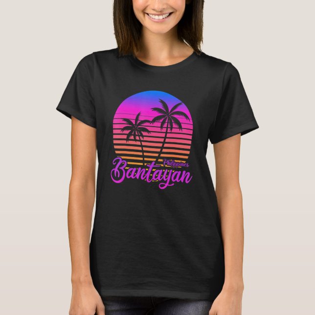 T-shirt Vintage Philippines Vacation Travel Asia Bantayan  (Devant)