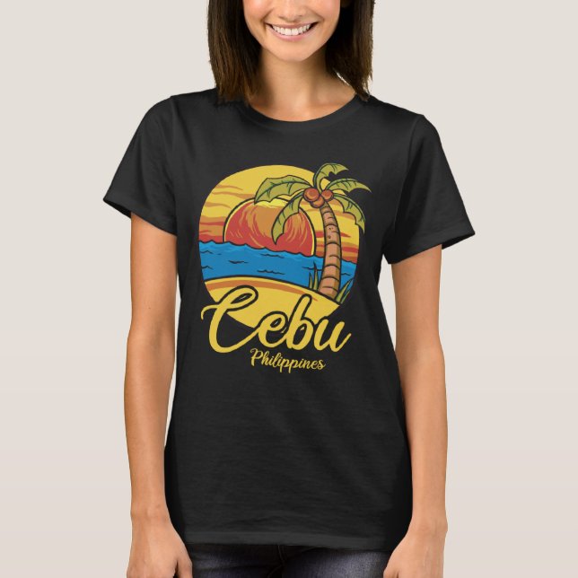 T-shirt Vintage Philippines Vacation Travel Asia Cebu (Devant)