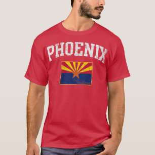 T-shirt Vintage Phoenix Arizona Drapeau Arizonien Accueil 