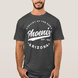 T-shirt Vintage Phoenix Arizona Valley de Sun City Whi