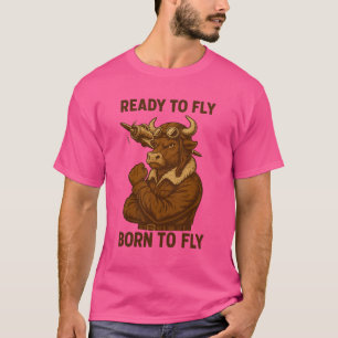 T-shirt Vintage Pilot Spirit - Bold Retro Aviation Art
