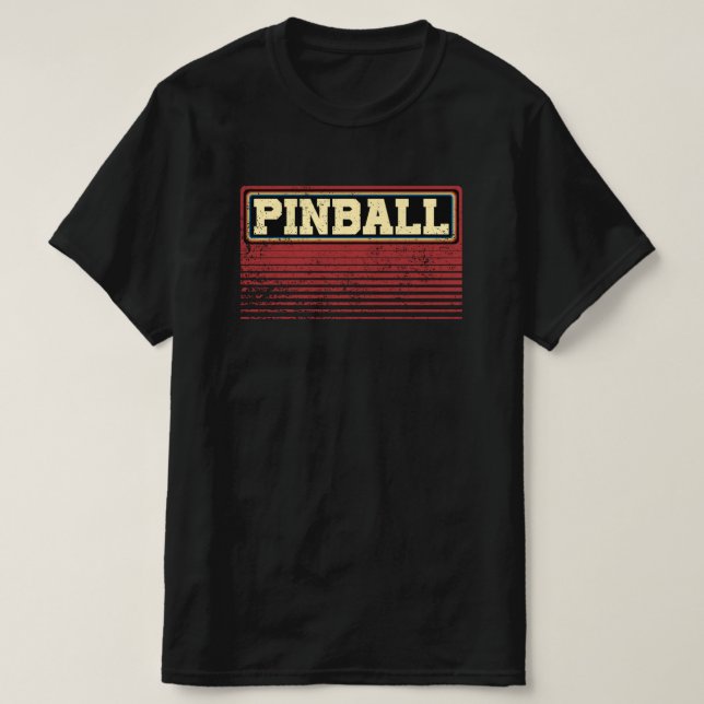 T-shirt Vintage Pinball 80s (Design devant)