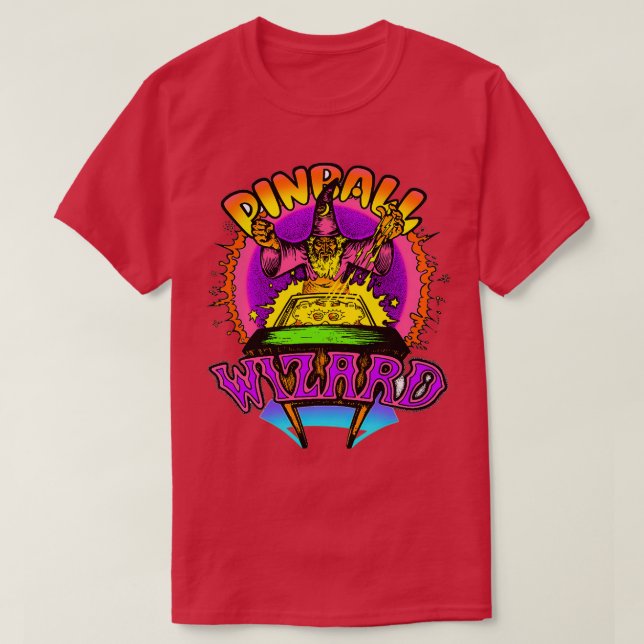 T-shirt Vintage Pinball Wizard 2 (Design devant)
