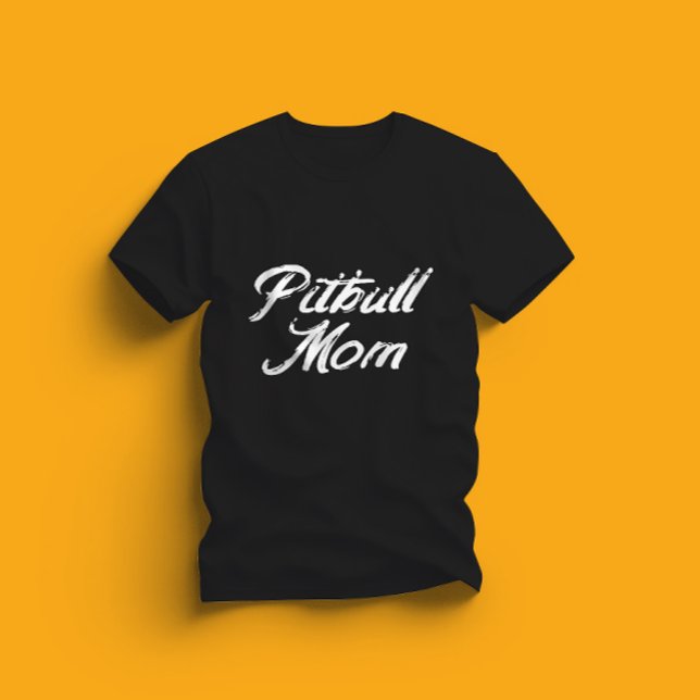 T-shirt Vintage Pitbull Mom (Créateur téléchargé)