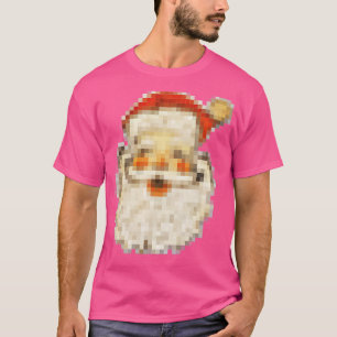 T-shirt Vintage Pixel Père Noël