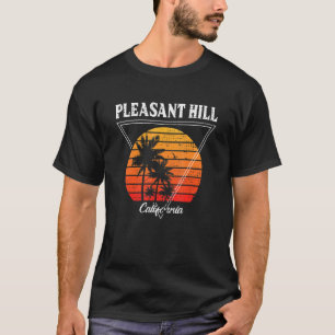 T-shirt Vintage Plaisant Hill California Palm Trees CA Ret