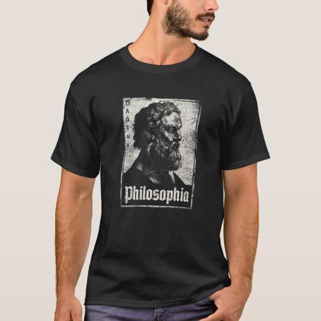 T-shirt Vintage Plato Philosophia Ancient Hellenistic Phil (Devant)