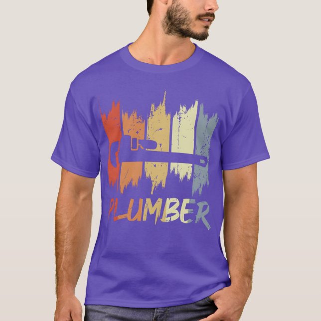 T-shirt Vintage Plumber funny (Devant)