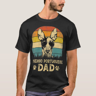 T-shirt Vintage Podengo père portugais Amoureux de les chi