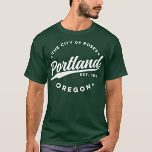 T-shirt Vintage Portland Oregon Ville de Rose Retro USA