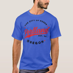 T-shirt Vintage Portland Oregon Ville de Rose Retro USA1