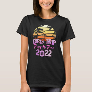 T-shirt Vintage Porto Rico All Girls Trip 2022 Spring Bre
