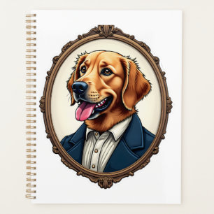 T-Shirt Vintage Portrait de Golden Retriever Patri