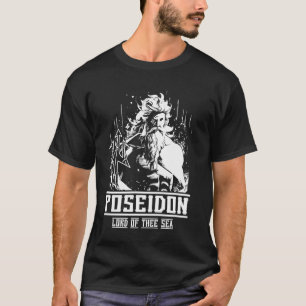 T-shirt Vintage Poséidon Trident Seigneur de la mer Ancien