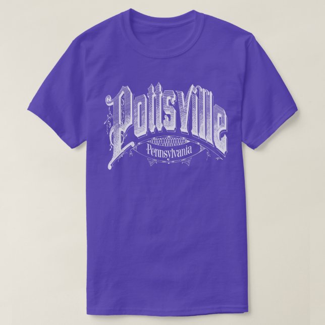 T-shirt Vintage Pottsville PA (Design devant)