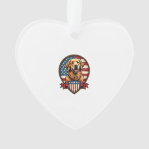 T-shirt vintage pour chien Golden Retriever USA Pr