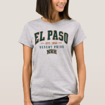 T-shirt vintage pour femmes El Paso Texas Desert P