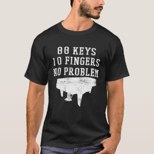T-shirt Vintage professeur de piano École de musique Funny