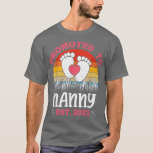 T-shirt Vintage Promu À Nanny Est 2022 Nouvelle Grand-Mère