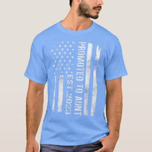 T-shirt Vintage Promu Au Drapeau Américain Tante Est 2023