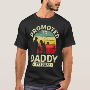T-shirt Vintage promu Papa 2022 Pêcheur pêche à la ligne F