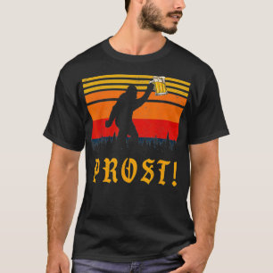 T-shirt Vintage PROST Bigfoot Oktoberfest allemand Dragon