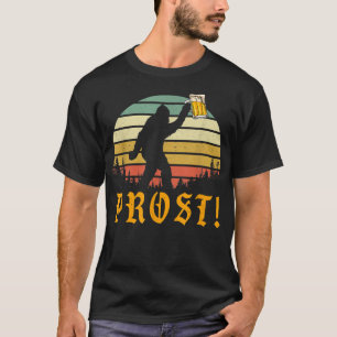 T-shirt VINTAGE PROST ! Bigfoot Yeti Boire Bière Allemande