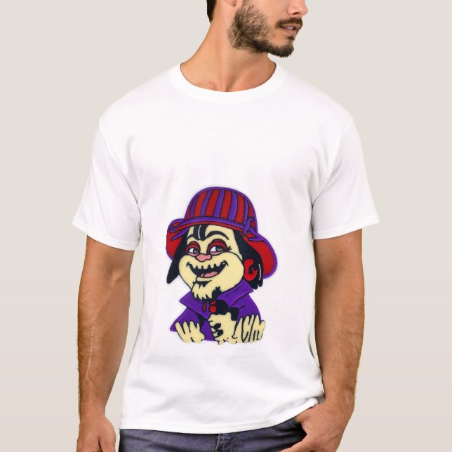 T-shirt Vintage Purple Hat Graphic Tee (Devant)