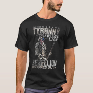 T-shirt Vintage Quand la tyrannie devient loi la rébellion