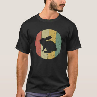T-shirt Vintage Rabbit Retro Rabbit Silhouette Animal Love