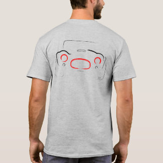 T-shirt Vintage Racecar 01 Noir et Rouge dos