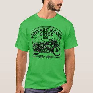 T-shirt Vintage Racer depuis 1981 Retro Motorbike Motorcyc