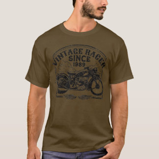 T-shirt Vintage Racer depuis 1989 Retro Motorbike Motorcyc